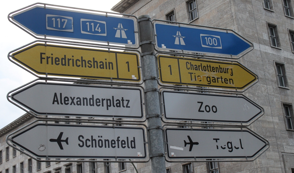 Wegweiser Leipziger Straße