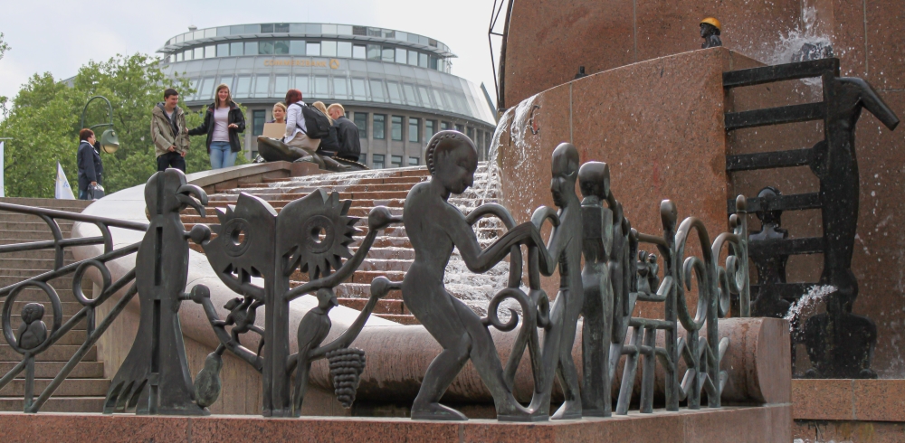 Wasserklops auf dem Breitscheidplatz