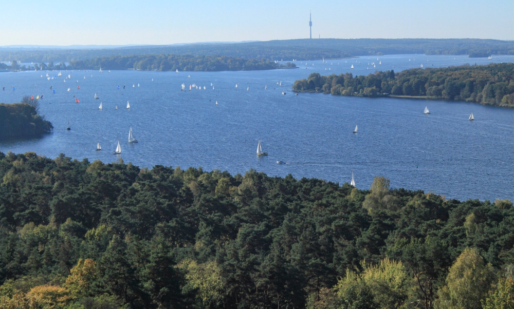 Berlin; Havellandschaft mit Wannsee