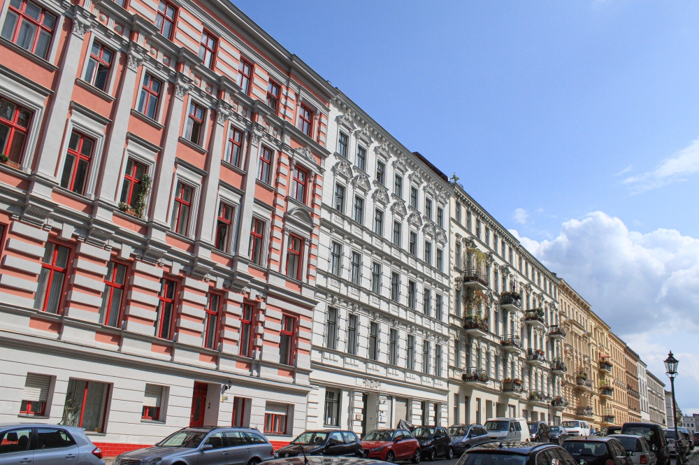 Berlin-Kreuzberg; Altbauten im Bergmannkiez