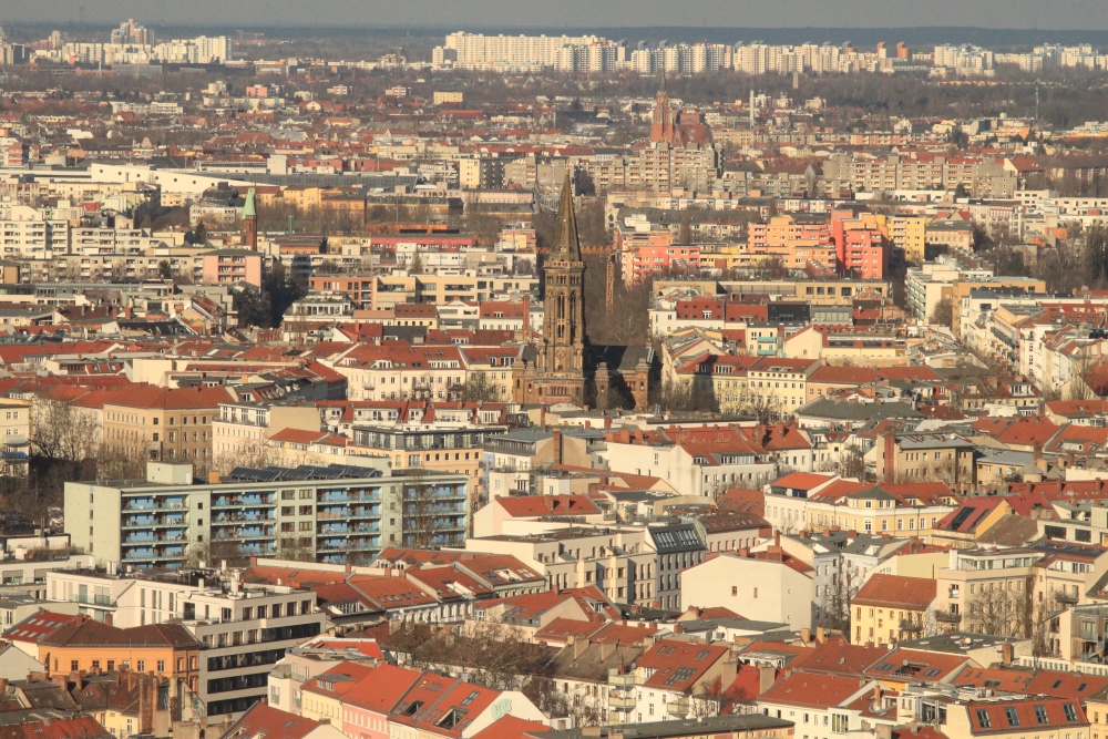 Berlin, Blick über das Scheunenviertel nach Norden