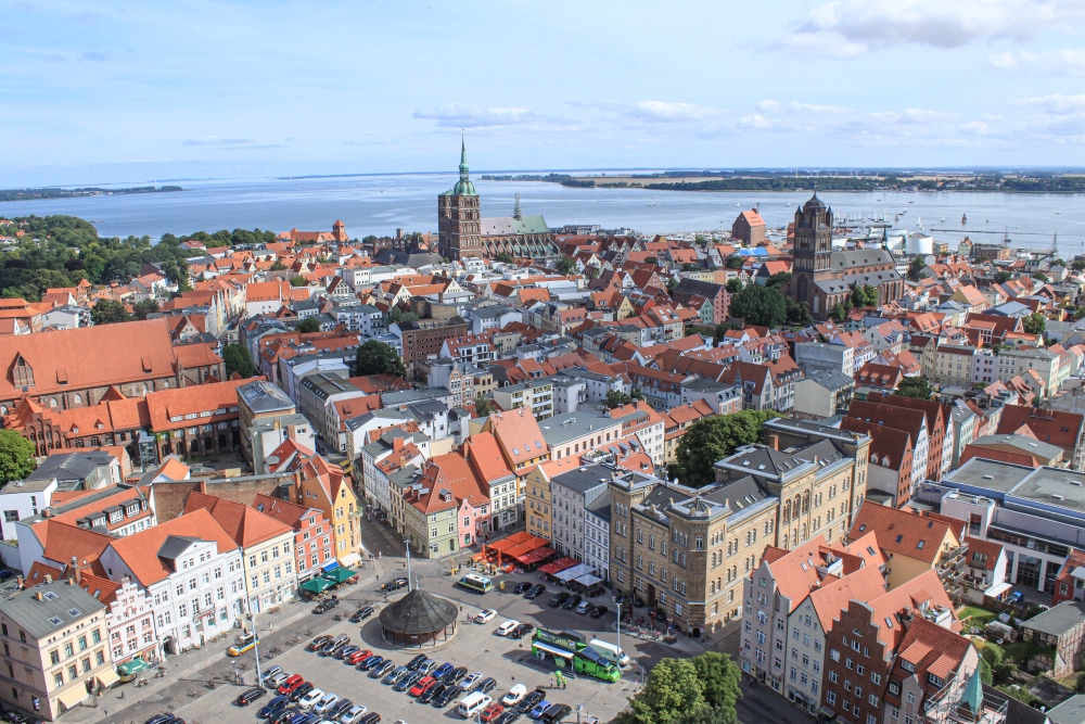 Stralsund; Blick von St. Marien