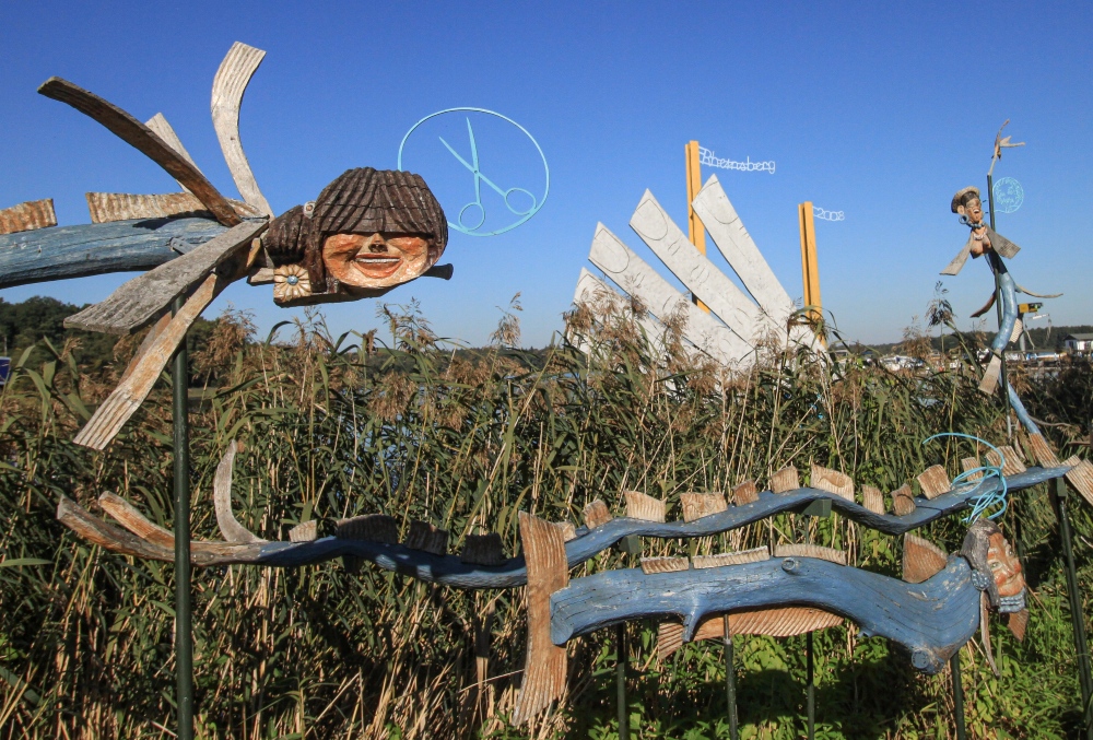 Rheinsberg; Skulpturen an der Seepromenade