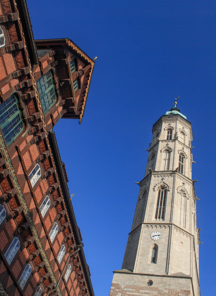 Braunschweig; Alte Waage und St. Andreas