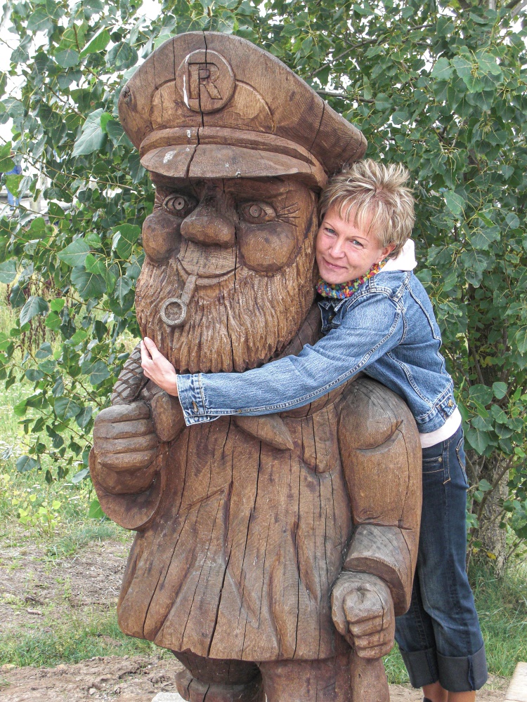 Rerik; Holzskulptur Erik