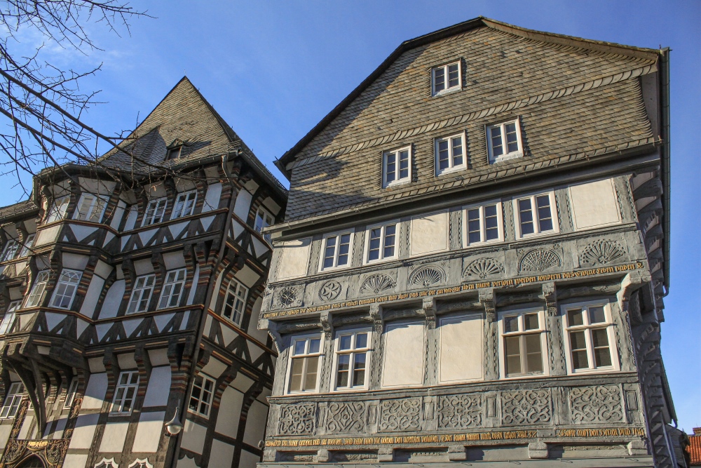 Goslar; Fachwerkhäuser am Schuhmarkt