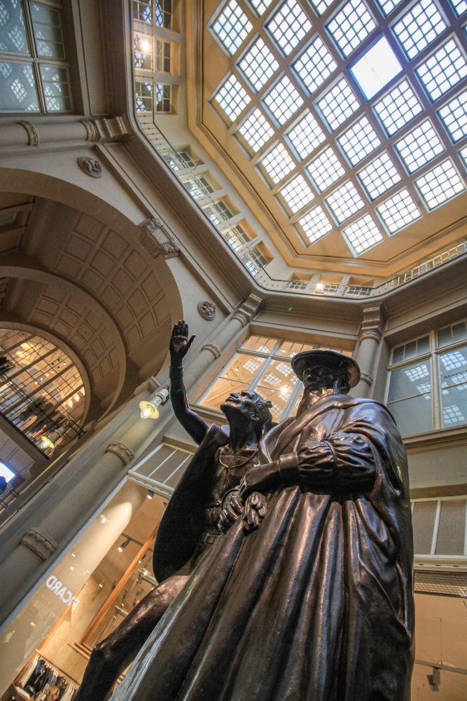 Leipzig; Dr. Faust und Mephisto in den Mädlerpassagen