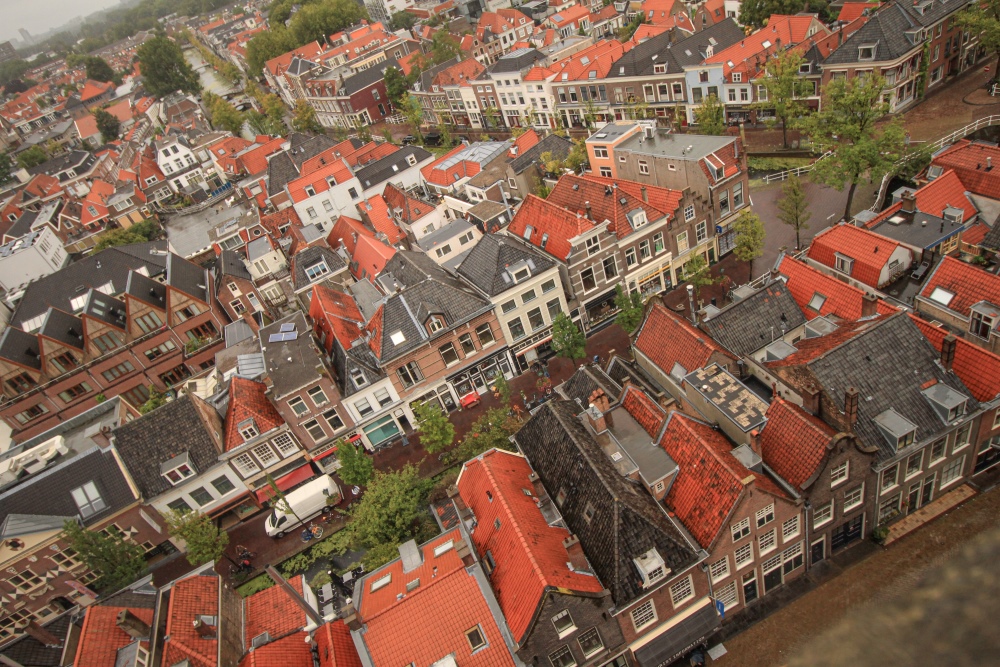 Delft von der Oude Kerk