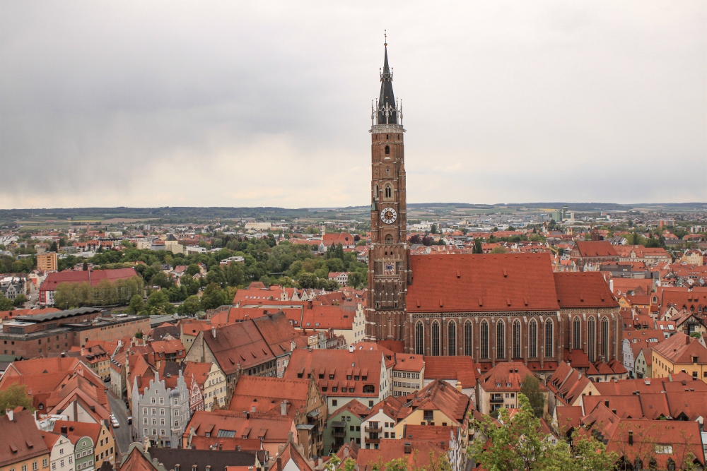Landshut; Altstadt mit St. Martin