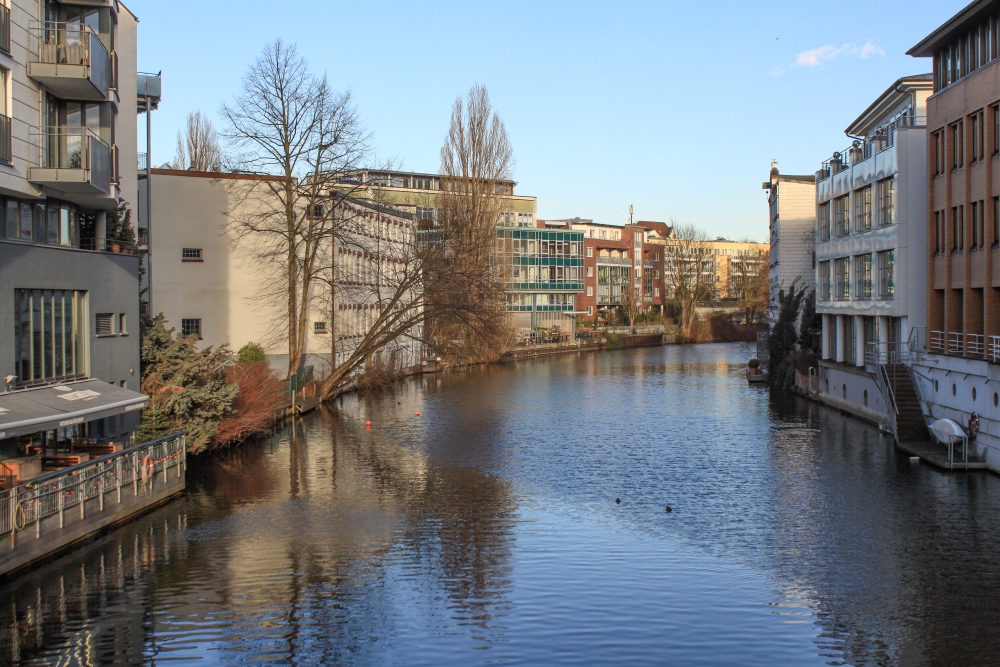 Hamburg; Winterhude, Osterbekkanal
