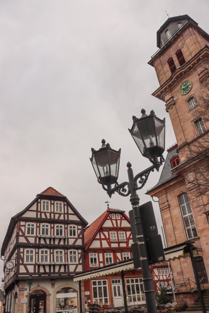 Lauterbach (Mittelhessen); Marktplatz mit Kirche