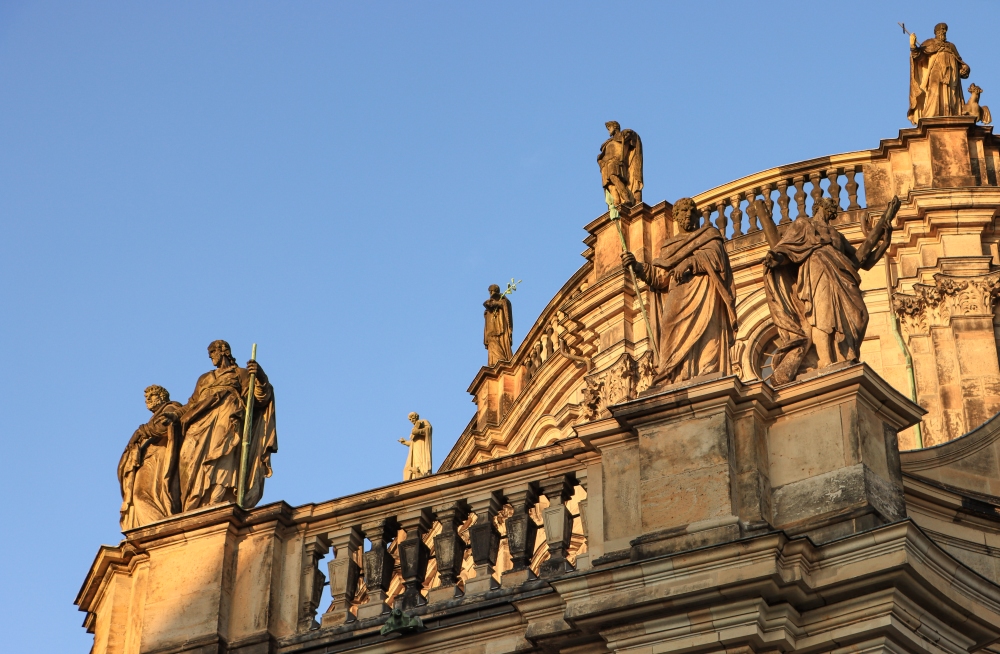 Dresden; Skulpturen an der Hofkirche