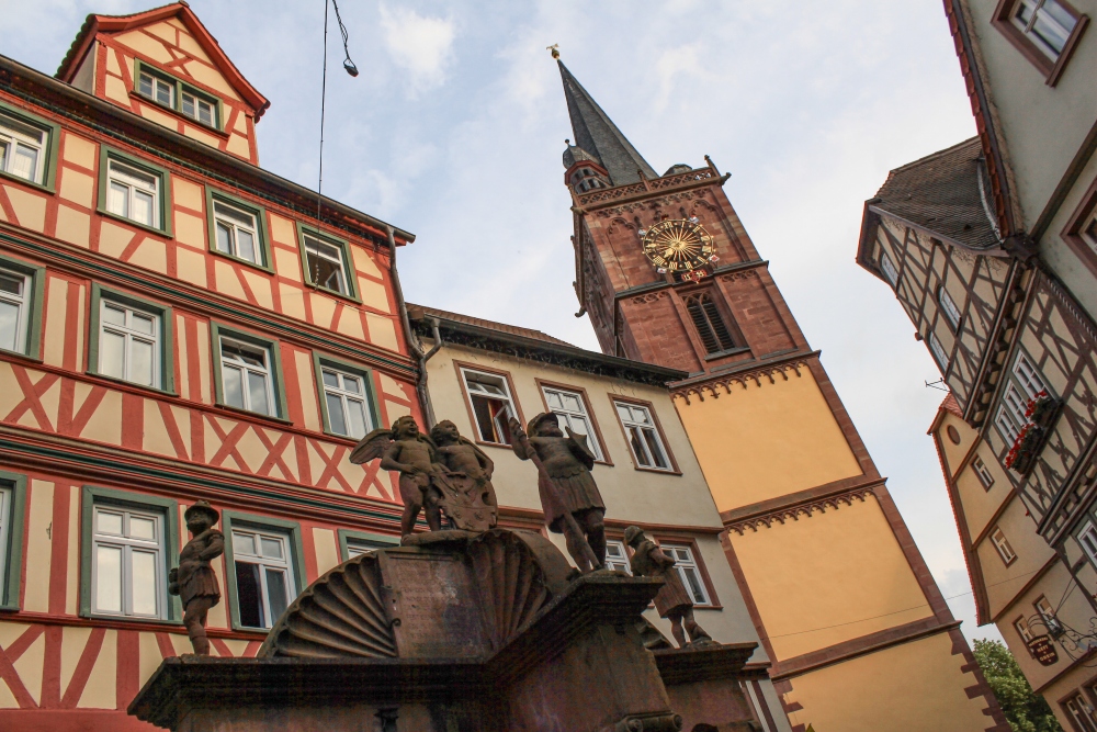 Wertheim; Engelsbrunnen in der Altstadt
