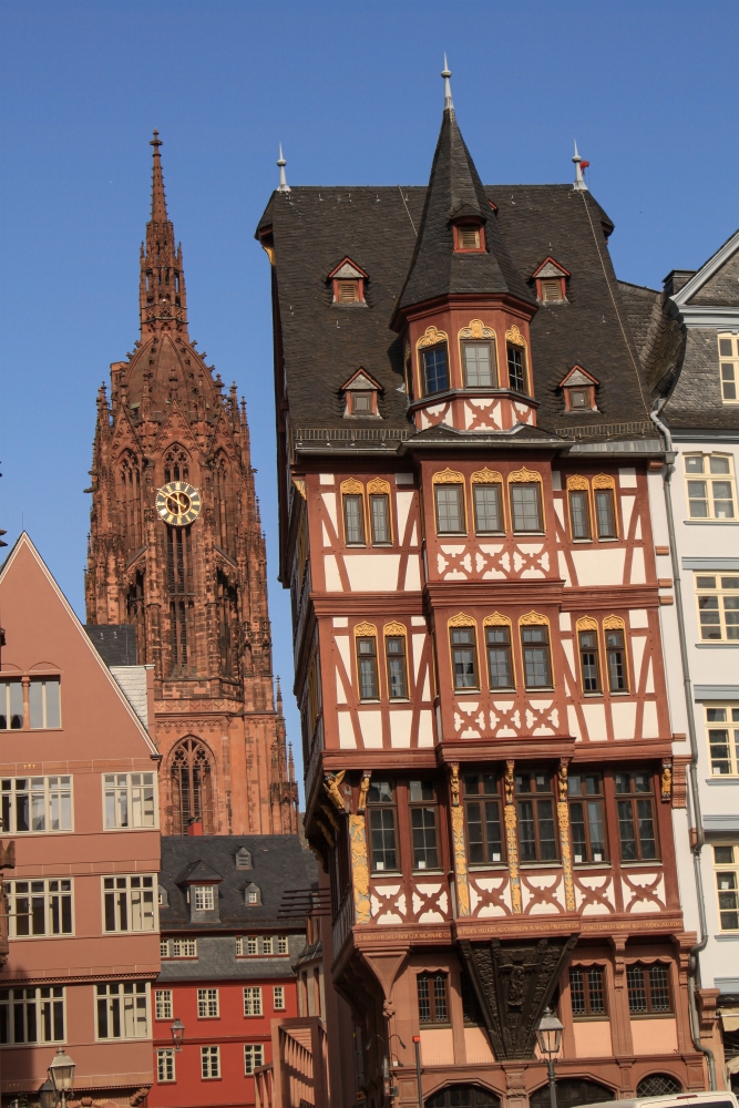 Frankfurt am Main; Domblick vom Römerberg