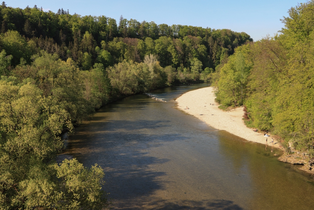 Isar von der Grünwalder Brücke