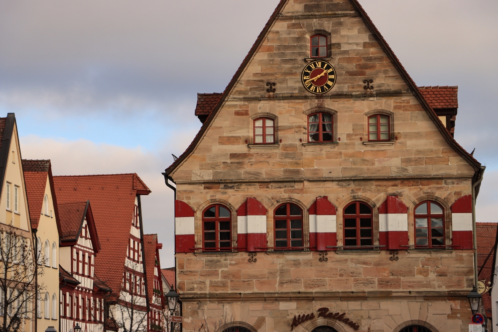Lauf a. d. Pegnitz, Markplatz mit Altem Rathaus