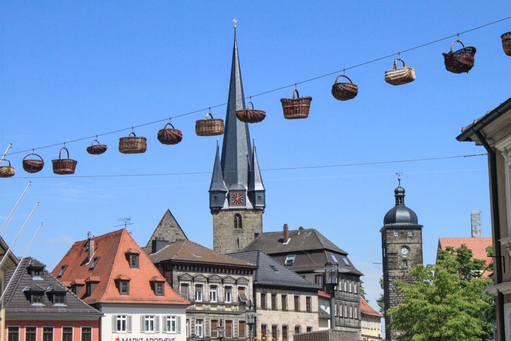 Lichtenfels; Marktplatz der Korbmacherstadt