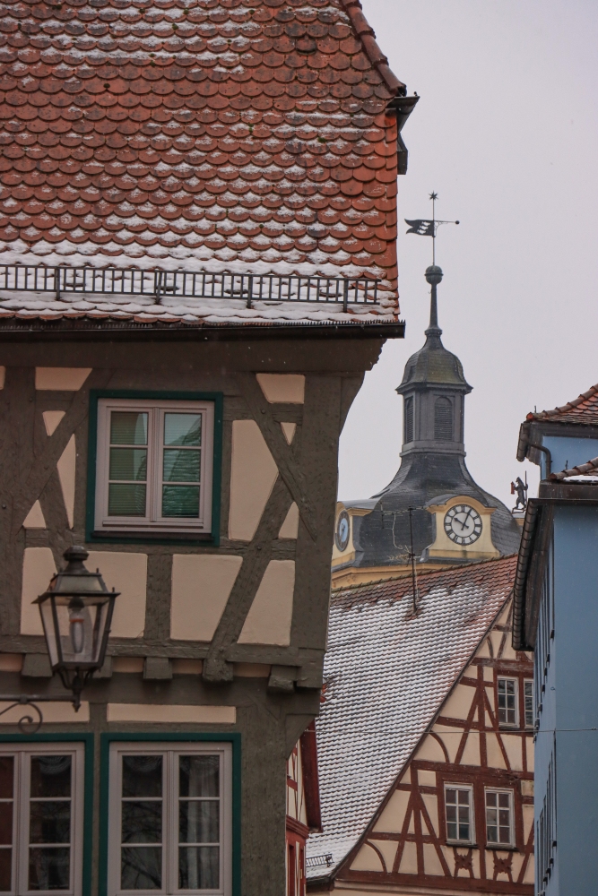 Ansbach; Blickwinkel in der Altstadt