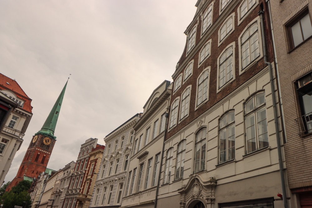 Lübeck; Breite Straße mit St. Jakobi