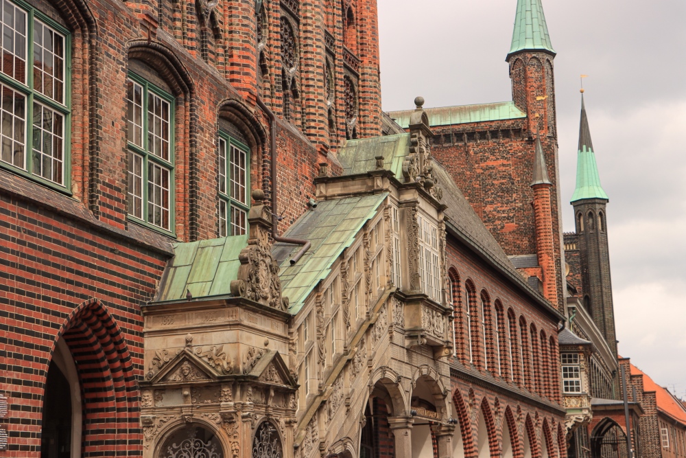 Lübeck; Rathaus von der Breiten Straße