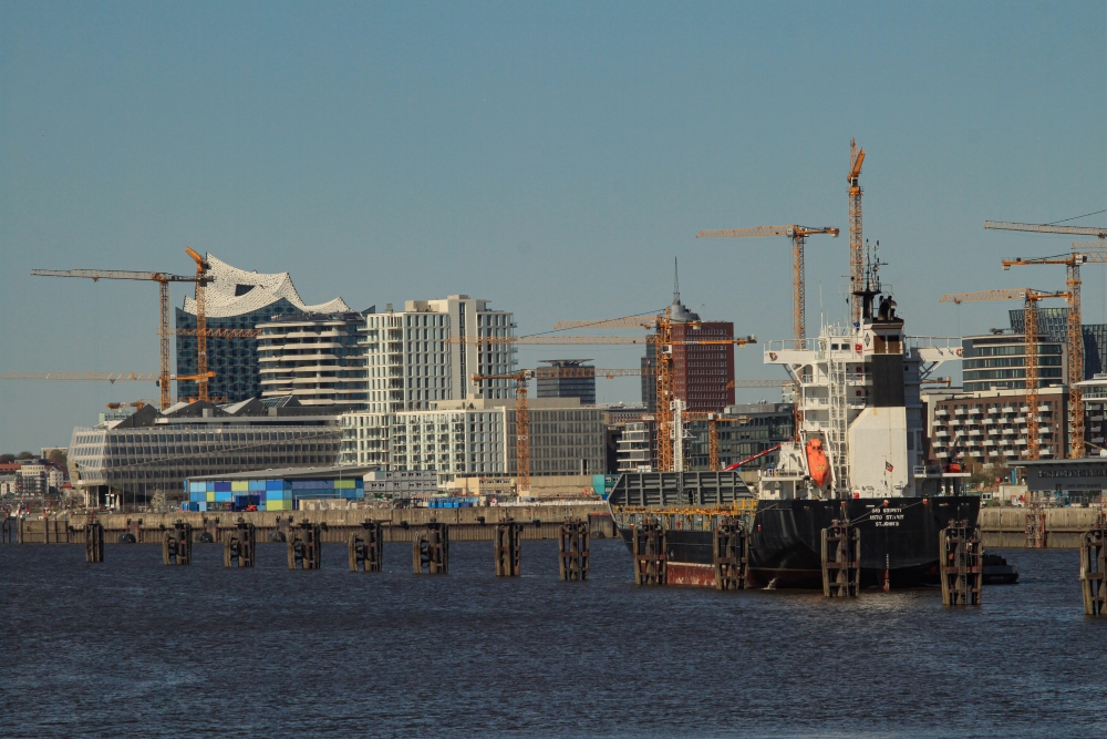 Hamburg; Hafencity, Baustelle Überseequartier 2020