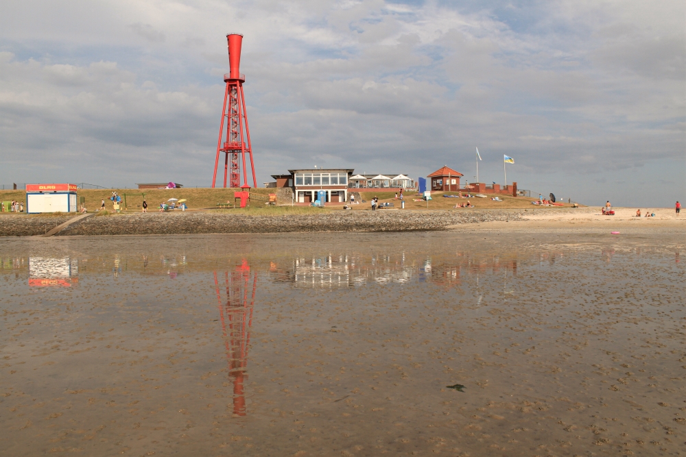 Halbinsel Butjadingen; Strand in Eckwarderhörne am Preußenfeuer