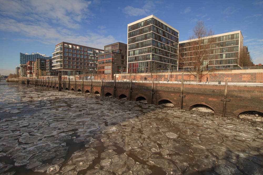 Hamburg; Grasbrookhafen, Hafencity 2021