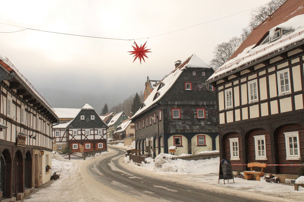 Umgebindehäuser in der Oberlausitz