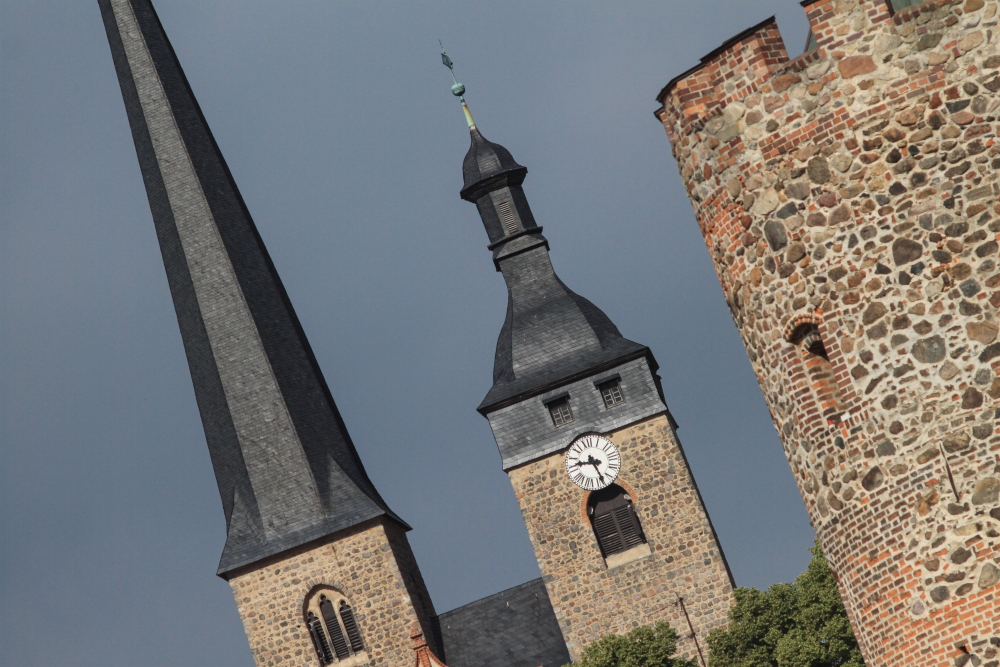 Burg bei Magdeburg; Berliner Turm und Frauenkirche