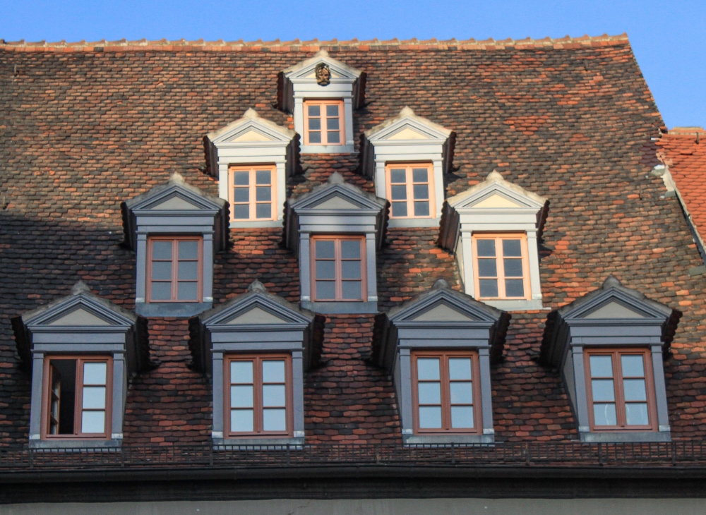 Naumburg (Saale); Typische Dachgauben am Markt