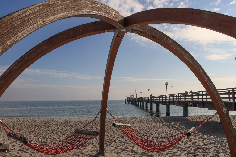 Ostseebad Scharbeutz Strand an der Seebrücke