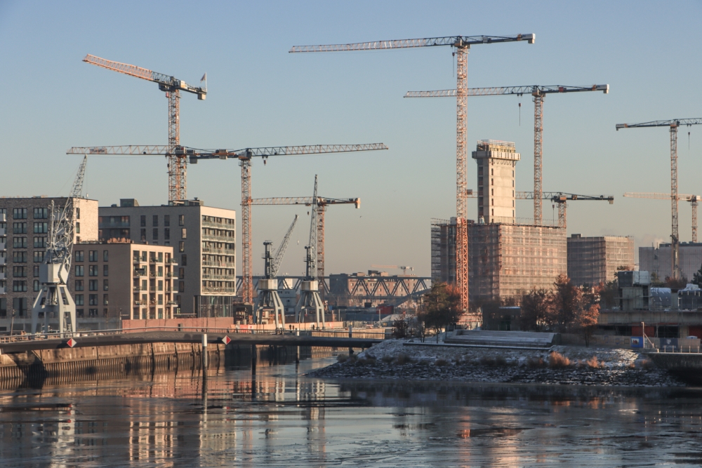 Hamburger Hafencity; Baustellen Baakenhafen 2022
