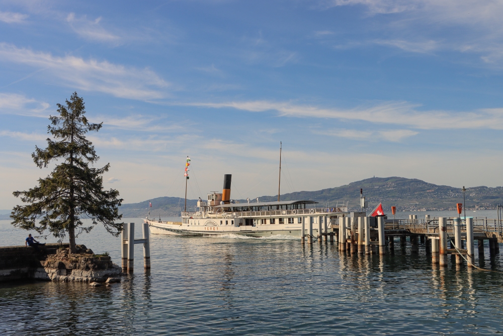 Genfer See; Anleger in Vevey