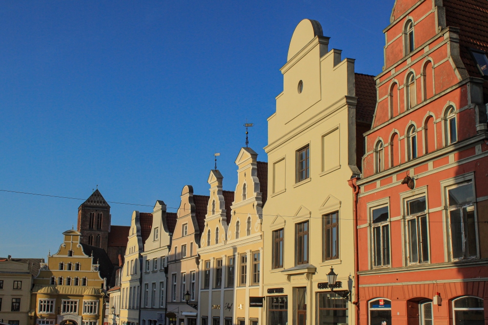 Wismar; Giebel an der Krämerstraße