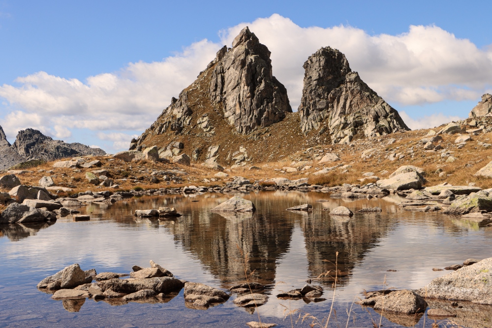 Bergeller Hochalpenlandschaft über dem Albignasee