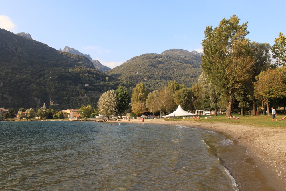 Lido in Porlezza (Lago di Lugano)