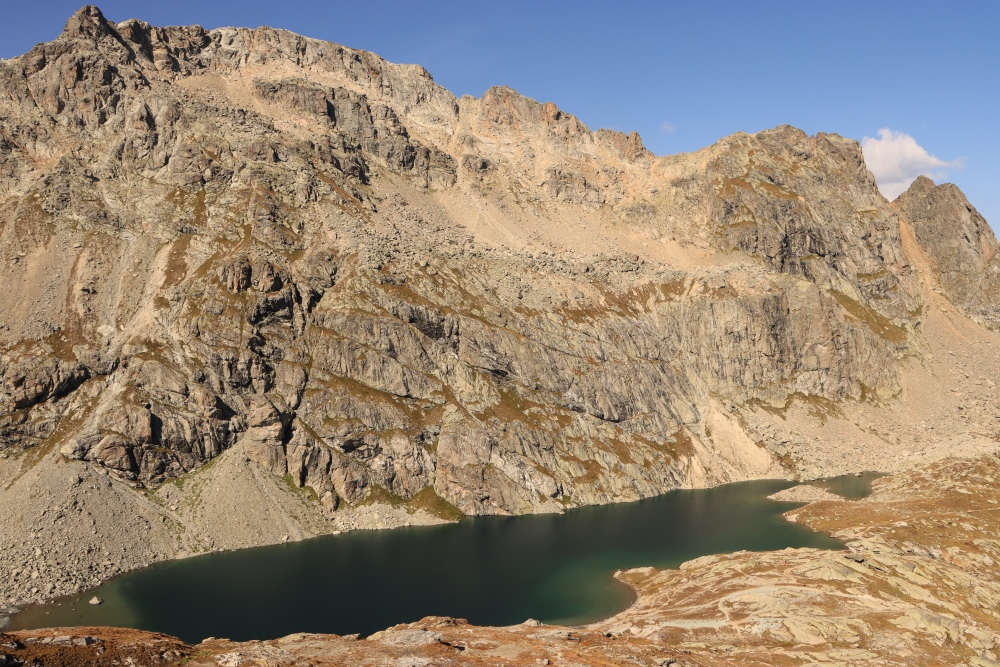 Albula Alpen; Lunghinsee mit Piz Grevasalvas