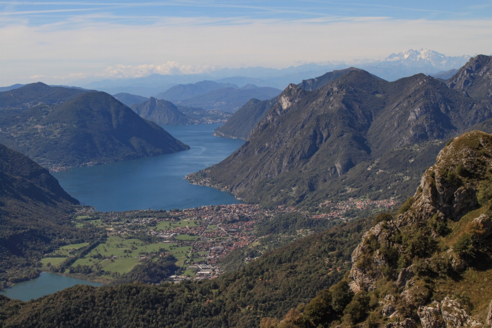 Bernina 2 Monte Grona, Blick auf den Luganer See