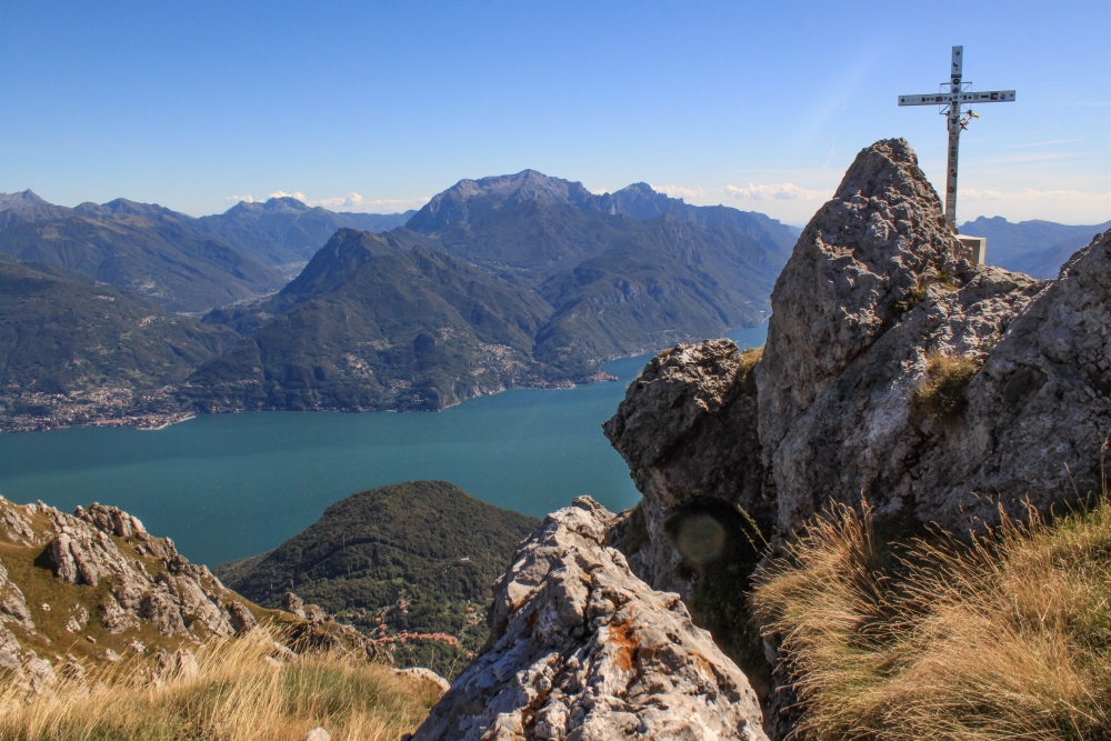 Monte Grona, Blick auf den Comer See