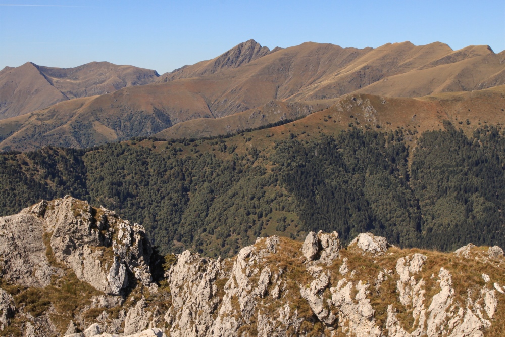 Bernina 2 Pizzo di Gino (2245) vom Monte Grona