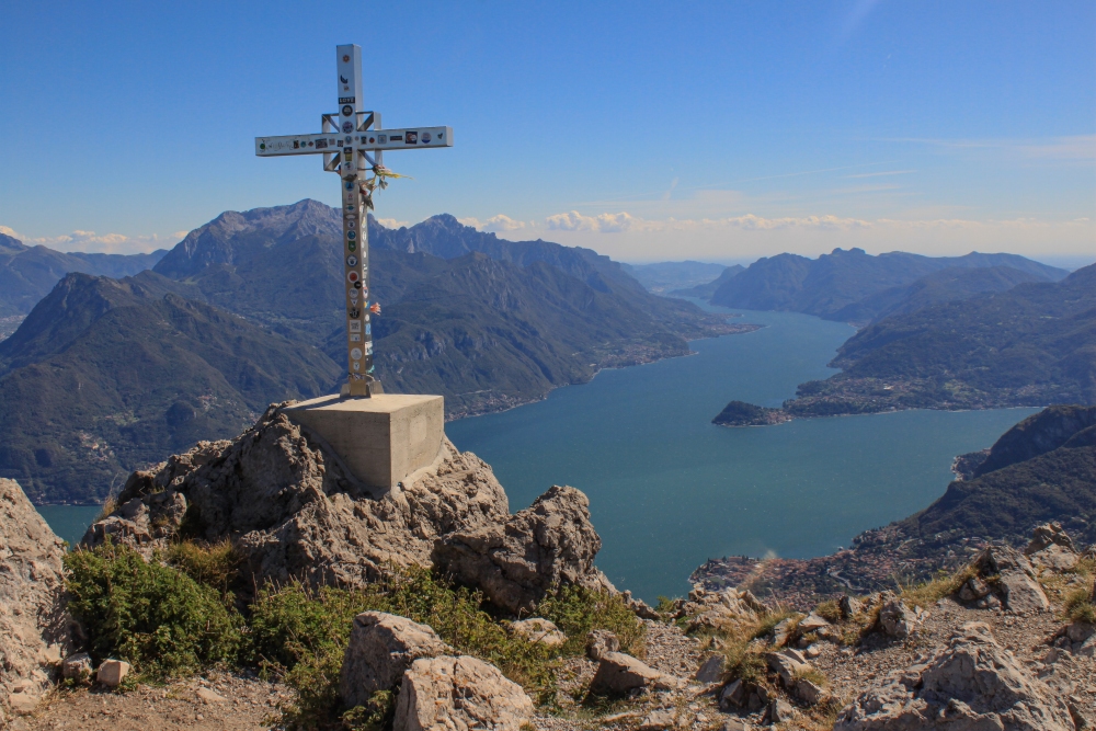 Bernina 2 Monte Grona, Blick auf den Comer See