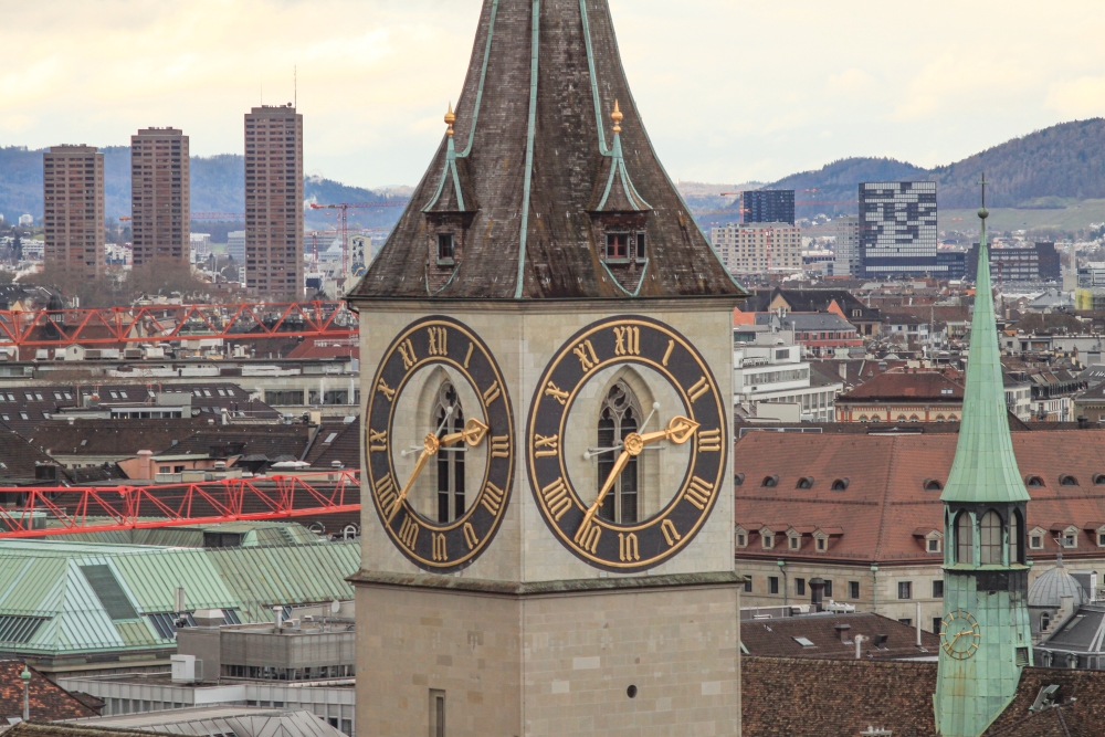 Turmuhr von St. Peter in Zürich