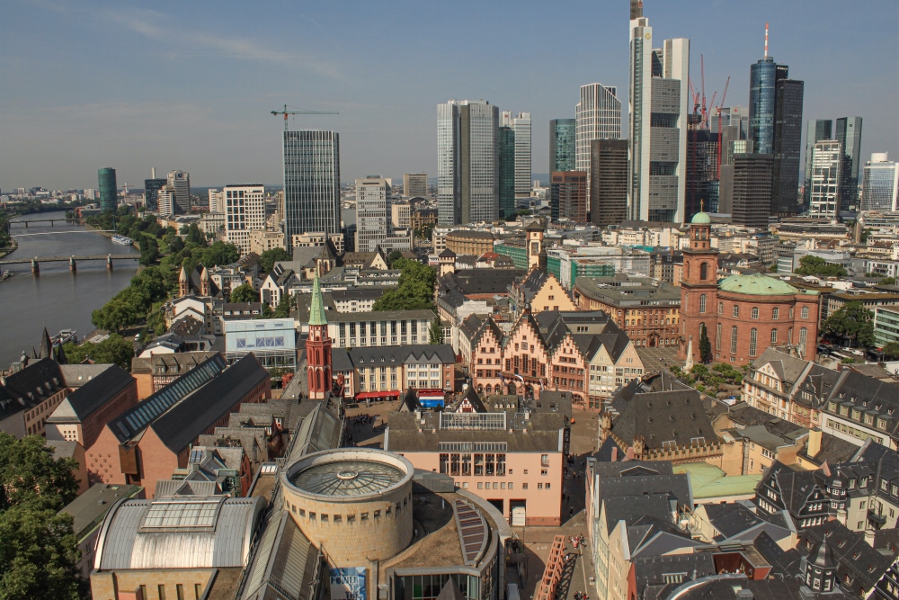 Frankfurt a. M. Panorama vom Dom