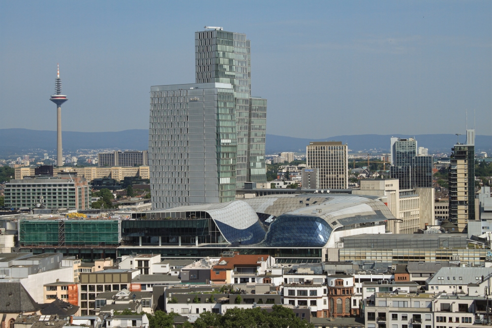 Frankfurt a. M., Blick vom Dom nach Norden