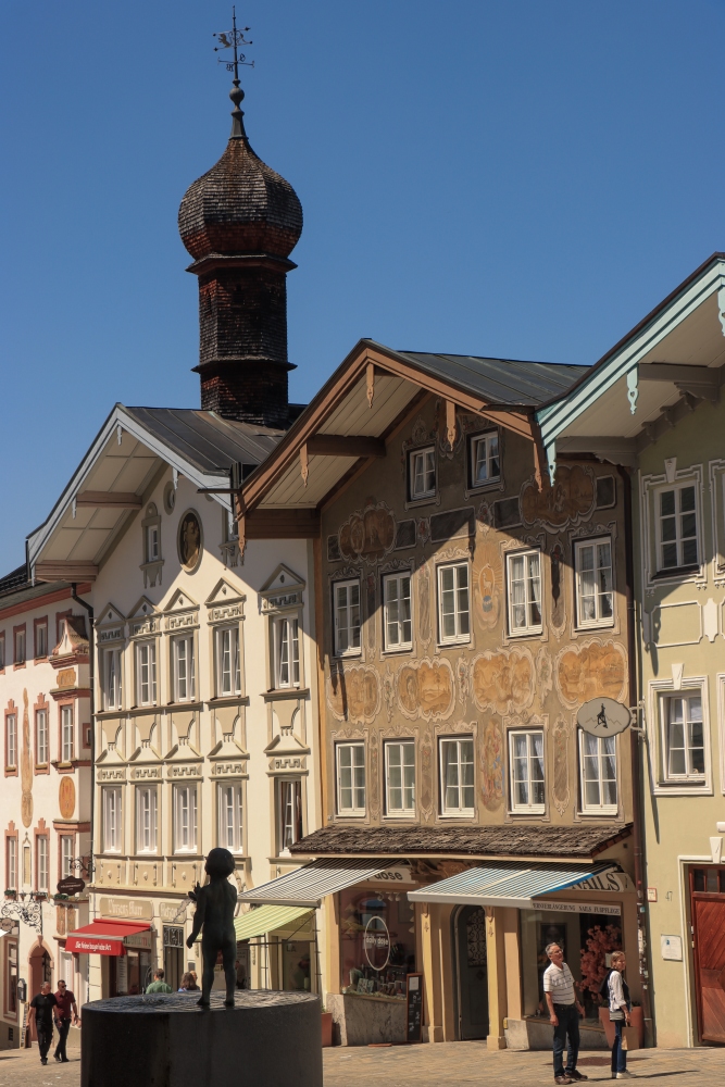Bad Tölz; Marktstraße am Alten Rathaus