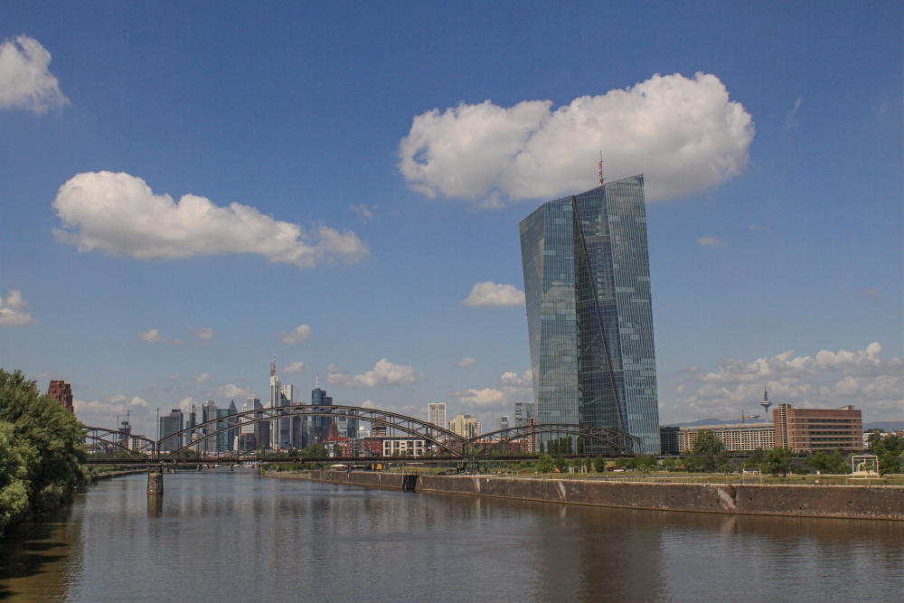 Frankfurt, Skyline von Osten