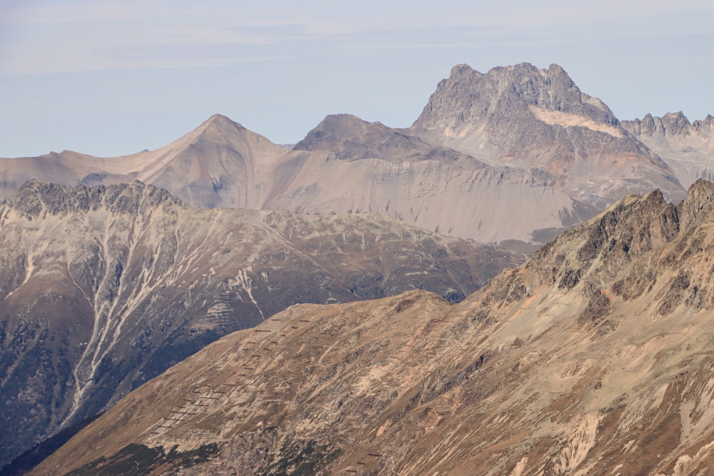 Albula-Alpen; Piz Kesch vom Munt Pers gesehen