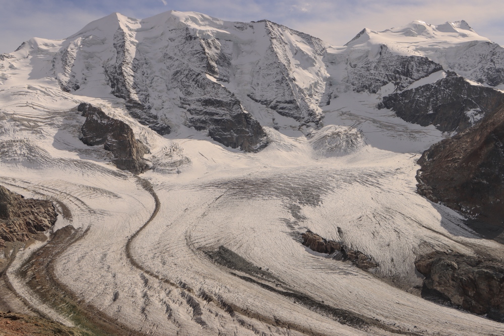 Bernina-Alpen; Piz Palü und Bellavista mit Persgletscher