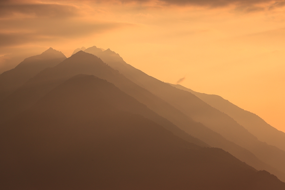 Gravedona; Gipfel über dem nördlichen Comer See