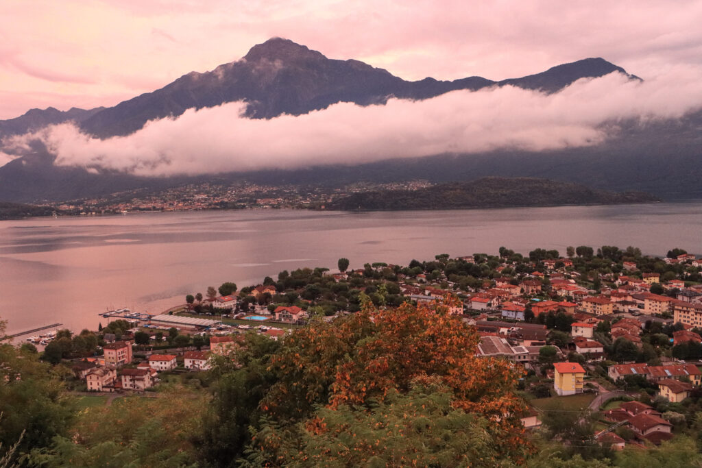 Lago di Como; Blick über Domaso über den See